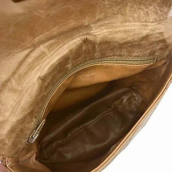 AUTHENTIC CHANEL mini wild stitch bum bag waist bag belt 75cm brown lambskin - Picture 11 of 12